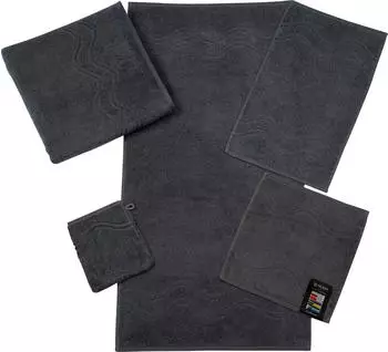 ROSS Waschhandschuh Cashmere feeling 16x22cm (6 Stk.) grau (anthrazit) (57403768-0)