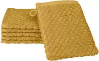 ROSS Waschhandschuh "Harmony" 100 % Baumwolle, Hoch Tief Struktur, viele Farben