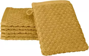 ROSS Waschhandschuh Harmony 16x22cm (6 Stk.) gelb (senf) (53668500-0)