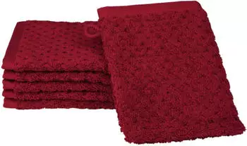 ROSS Waschhandschuh Harmony 16x22cm (6 Stk.) rot (kirsche) (30442837-0)