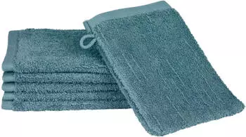ROSS Waschhandschuh Premium 16x22cm (6 Stk.) blau (petrol) (13528240-0)