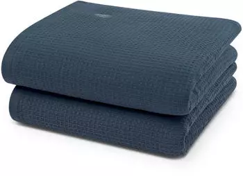 ROSS Handt&uuml;cher Waffelpique 50x100cm (2 Stk.) blau (nachtblau) (31024134-0)