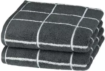 ROSS Handt&uuml;cher Cashmere &Uuml;berkaro 50x100cm (2 Stk.) grau (anthrazit) (94906723-0)