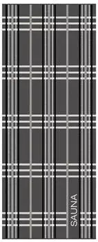 Caw&ouml; Saunatuch 6274-77 anthrazit 80x200cm
