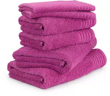 M&ouml;ve New Classic Handtuchset 6-TLG raspberry (078)