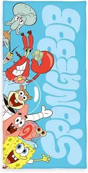 Herding SpongeBob Velourstuch 75x150cm, 100% Baumwolle (6175210516)