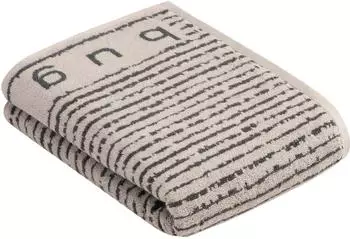 Bugatti Tiago Duschtuch Walkfrottee 100% Baumwolle light grey 67x140cm