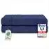Komfortec Saunatuch Set 2er 80x200cm, 100% Baumwolle, navyblau (2er-80x200-navyblau)