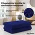 Komfortec Saunatuch Set 2er 80x200cm, 100% Baumwolle, navyblau (2er-80x200-navyblau)