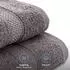 Komfortec Handtuch-Set 6-teilig, 100% Baumwolle, anthrazit (4er-50x100-und-2er-70x140-anth)