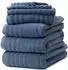Gözze Mailand Frottier-Handtuch 50x100cm, 70% Bio-Baumwolle/30% Viskose, blau (130000-4-53)