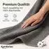 Komfortec Saunatuch Set 2er 80x200cm, 100% Baumwolle, anthrazit/navyblau (2er-80x200-anthrazit-navyblau)