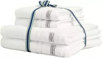 GANT Premium Towel Set 4-teilig, Frottee, wei&szlig; (50x70 & 70x140)