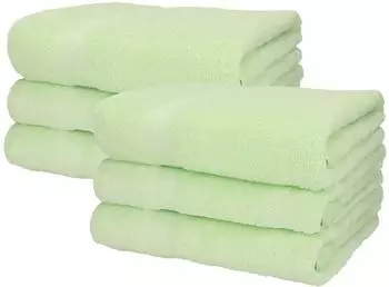 Betz Manufaktur Palermo Badetuch 100x200cm 100% Baumwolle gr&uuml;n 6er-Set