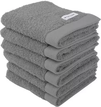 Tom Tailor Color Bath G&auml;stehandtuch 30x50cm, grau, 100% Baumwolle (96838412-0)
