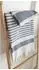 Framsohn Boho Living Zick-Zack Hamamtuch grau, Baumwolle, 100x180cm (38510009)