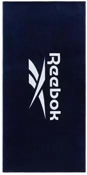 Reebok Positano Strandtuch Baumwolle Velour, marineblau, 70x140cm (H6_52000_RBK_NV_SZ1_70X140CM)