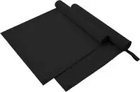 vidaXL Sporthandt&uuml;cher 2 stk. Schwarz 180 x 90 cm