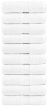vidaXL SOLUND G&auml;stet&uuml;cher 10 Stk., wei&szlig;, 30x50cm, 600g/m&sup2; (137122)