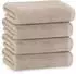 ZOLLNER Handtücher 4er-Set 50x100cm, 100% Baumwolle, 600g/m², stone