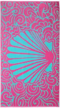 Vossen Aqua Flow Strandtuch 100x180cm, rosa
