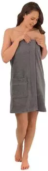 Wewo Fashion Saunakilt 9537T Frottier, Klettverschluss, teak (9537T)