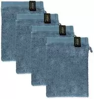 SCH&Ouml;NER WOHNEN Kollektion Waschhandschuh 4er-Set , blau , Ma&szlig;e (cm): B: 16...