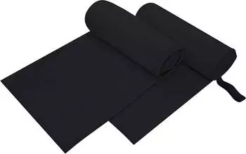 vidaXL Sporthandt&uuml;cher 2 Stk., schwarz, 200x100cm (42011461)