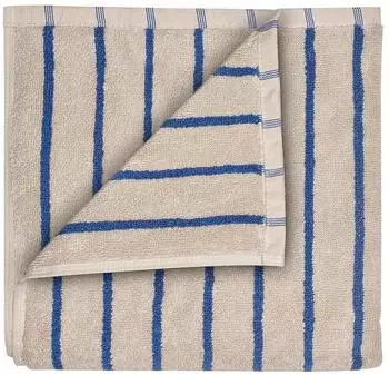 Blomus ARTO G&auml;stehandt&uuml;cher 2er-Set, Baumwolle, moonbeam/mazarine blue, 30x50cm