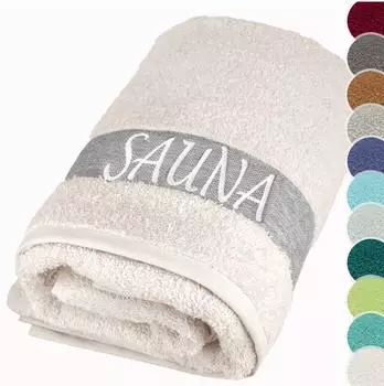 Lashuma Lima Saunahandtuch Baumwolle Frottee 500GSM, 100x200cm
