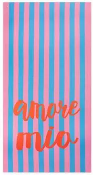 Codello Strandtuch "Amore Mio" Streifen Polyester/Polyamid, pink-blau (61A0005)