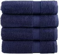 vidaXL Premium Handt&uuml;cher SOLUND 4 Stk. Marineblau 50x100 cm 600 g/m&sup2;