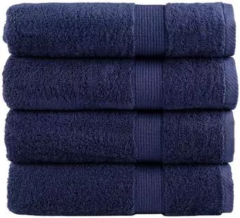vidaXL Solund Handtücher marineblau 50x100cm 600g/m², 4 Stk.
