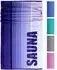 Lashuma Oslo Saunatuch Frottee gestreift blau 85x200cm