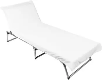 ZOLLNER Strandtuch mit Kapuze 75x215cm, Baumwolle, wei&szlig; (00000298-075215-001)