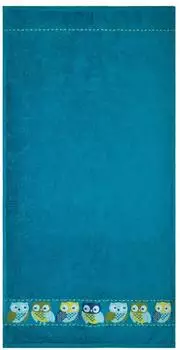 Dyckhoff Duschtuch "Eule Modern" petrol 70x140cm (07694)