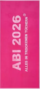 Egeria Strandtuch ABI 2026 75x180cm pink