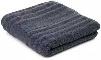 Gözze Mailand Handtuch 70% Bio-Baumwolle/30% Viskose (Bambus), anthrazit, 50x100cm (130000-4-91)