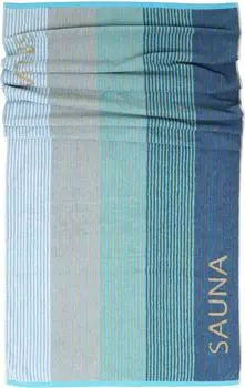 Lashuma Helsinki Saunahandtuch 85x200cm, Frottee, blau-t&uuml;rkis