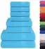 vidaXL FROGN Handtuch-Set 8-teilig, Baumwolle, türkis, 360g/m² (137074)