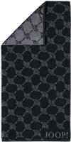 JOOP! Handtuch Classic Cornflower Frottierkollektion - Walkfrottier Schwarz 50x100cm