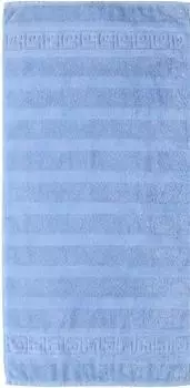 Caw&ouml; Noblesse Uni Duschtuch mittelblau (80x160cm)