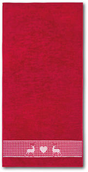 Dyckhoff Duschtuch Oktoberfest 70 x 140 cm Granat - Rot