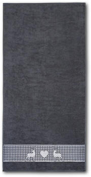 Dyckhoff Duschtuch Oktoberfest 70 x 140 cm Graphit - Grau