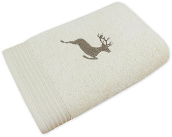 Framsohn Frottier Duschtuch Hirsch 67 x 140 cm Champagner