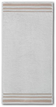 Dyckhoff Frottierserie Pure Elegance Delta Handtuch 50 x 100 cm Silber - Grau