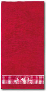 Dyckhoff Handtuch Oktoberfest 50 x 100 cm Granat - Rot