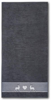 Dyckhoff Handtuch Oktoberfest 50 x 100 cm Graphit - Grau