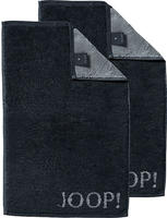 JOOP! G&auml;stehandtuch JOOP 1600 Classic Doubleface , schwarz , Ma&szlig;e (cm): B: 30