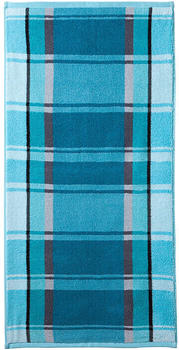 Erwin Müller Walk-Frottier Handtuch Ludwigsburg im 4er-Pack gruen/blau 50x100 cm